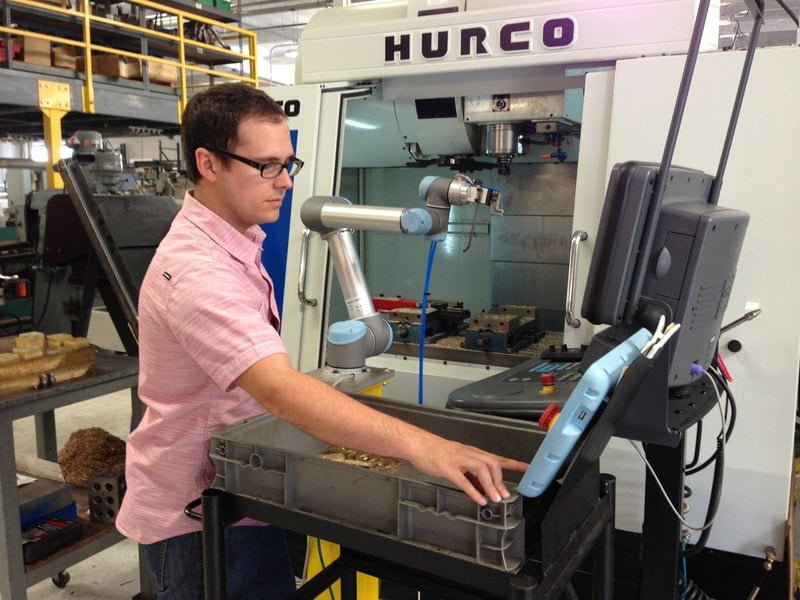 RSS Manufacturing and Phylrich in Southern California uses a UR5 cobot